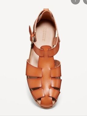 Old Navy Faux-Leather Fisherman Sandals - Cognac Brown